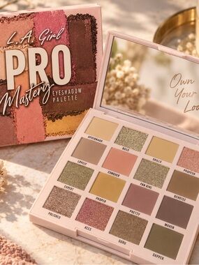 L.A.Girl Pro Mastery Eyeshadow Palette - Pink & Neutral Shades